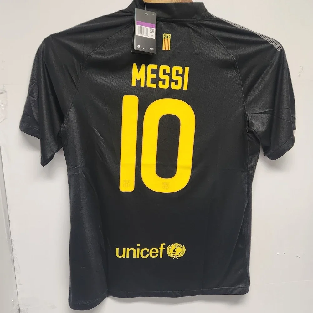 Barcelona Messi Nike Jersey Black Qatar Foundation Mens 2XL Brand‎ New
